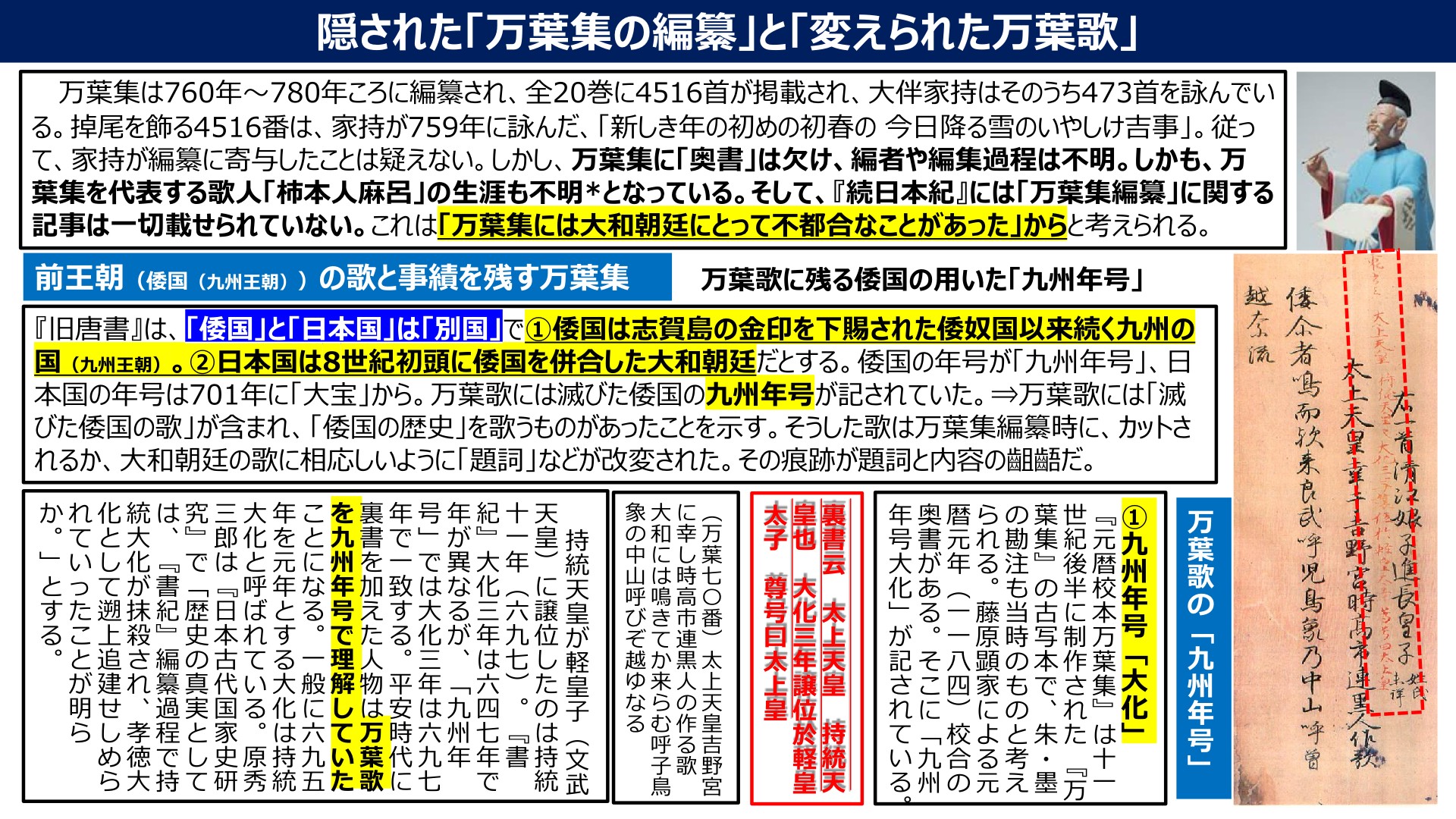 万葉集巻一の二 隠された「万葉集の編纂」と「変えられた万葉歌」