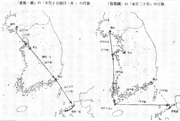 邪馬一国と投馬国行程