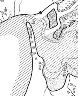 ○１　古代の河内湖1800-1600年前（『続大阪平野発達史』梶山・市原、１９８５） 古田史学会報１０７号  