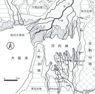 ○２　新しい地図2100年前（『大阪遺跡』大阪文化財協会、創元社2008）古田史学会報１０７号