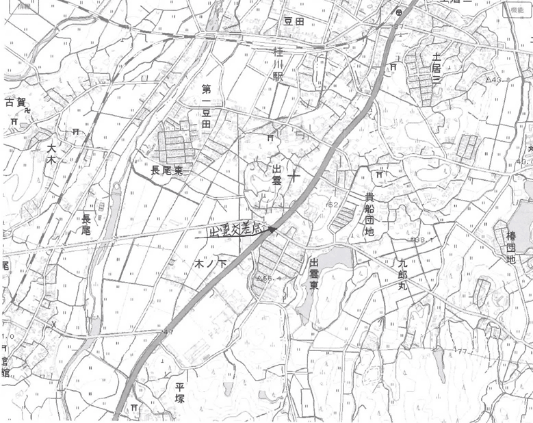 出雲交叉点周辺 添附地図b